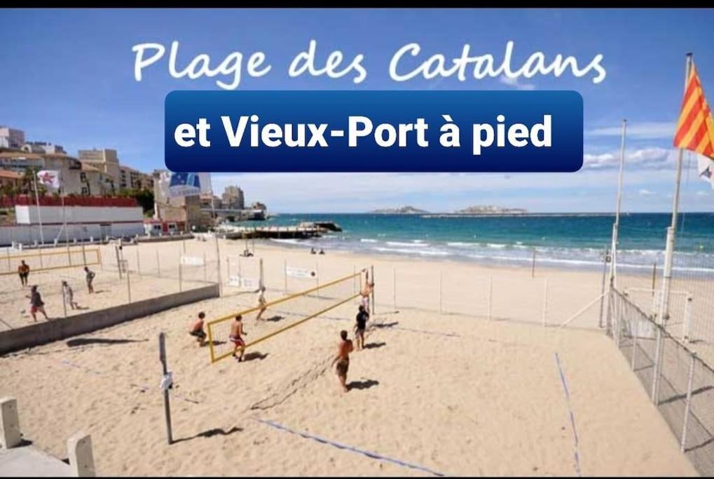 Studio Coin Nuit, Entre Plage Et Centre Marseille Ngoại thất bức ảnh